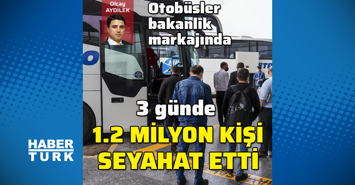 3 günde 1.2 milyon kişi seyahat etti