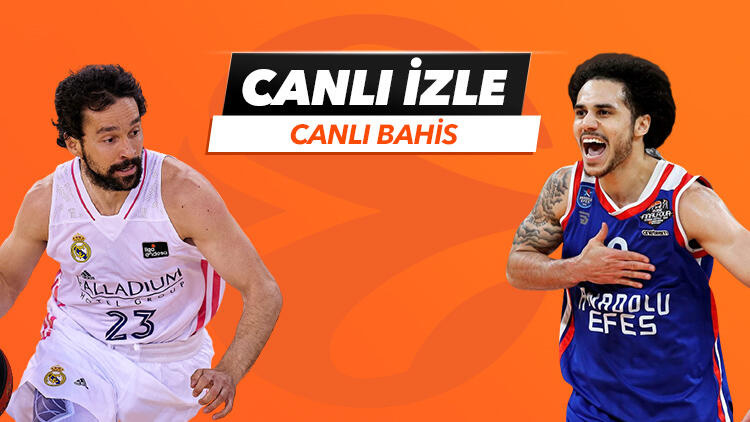 Anadolu Efes, Final-Four'a adını yazdırmak için parkede! Real Madrid maçında öne çıkan iddaa tercihi...