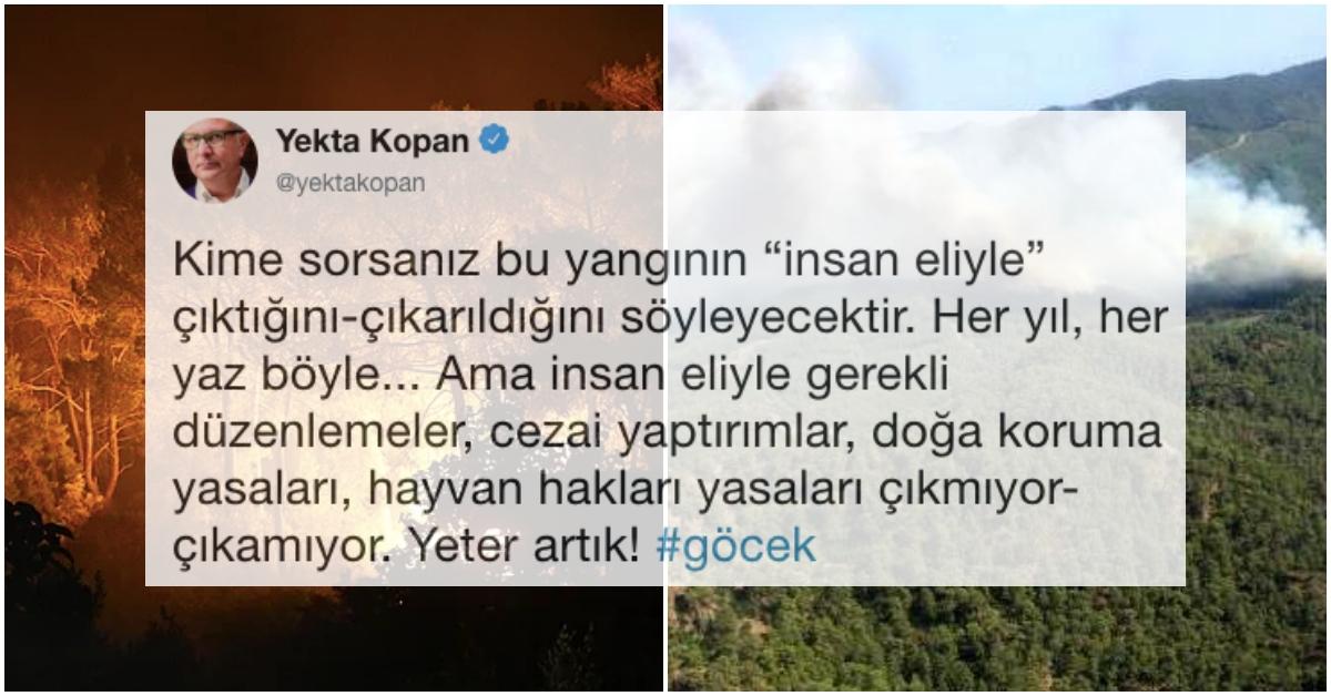 Ciğerimiz Yandı! Dalaman'da Başlayan ve Göcek'e Sıçrayan Orman Yangını Sonrası Hislerimize Tercüman Olan Paylaşımlar