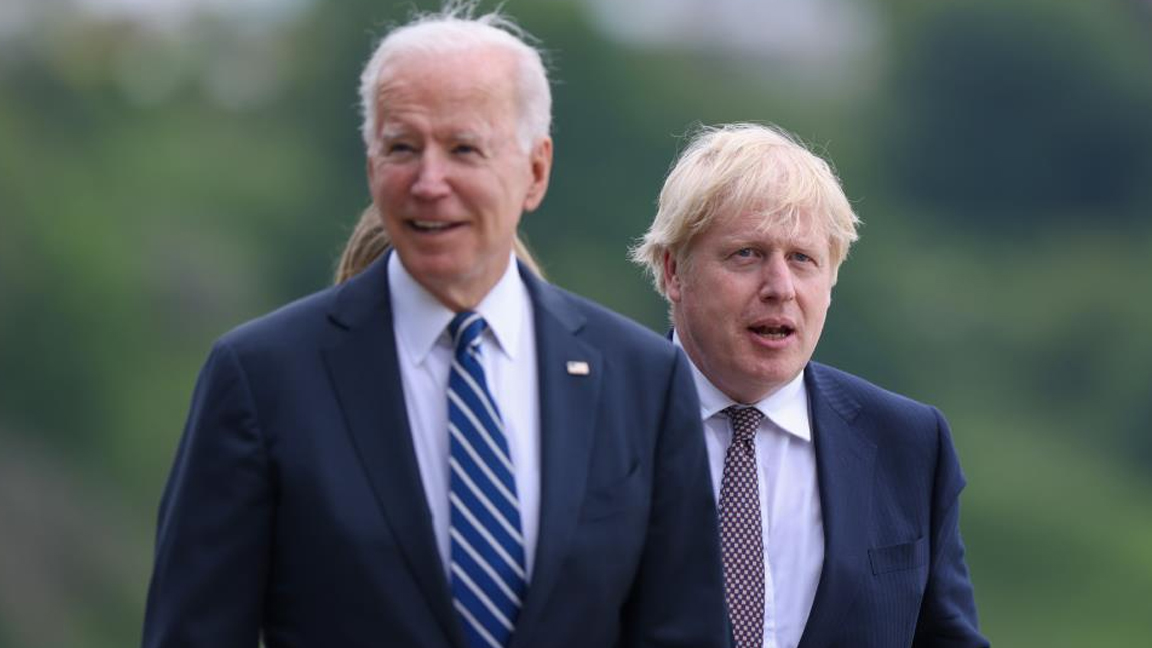 ABD Lideri Biden ile Britanya Başbakanı Johnson'dan Afganistan görüşmesi