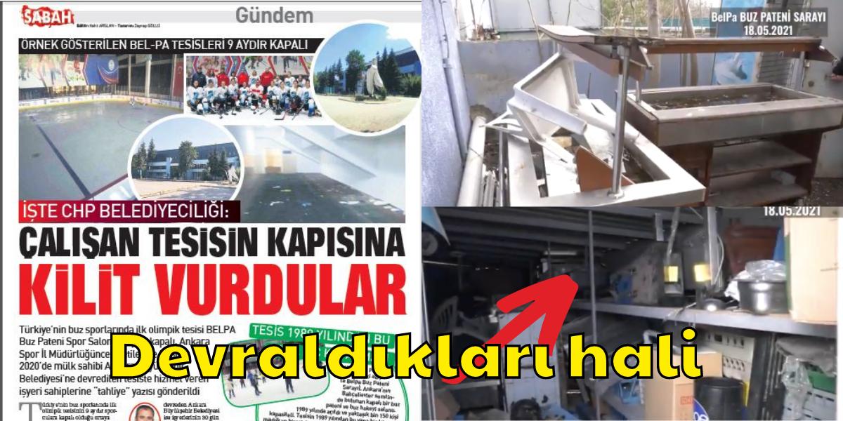 Ankara Büyükşehir Belediyesi'ni Amaç Gösteren Sabah Gazetesi'nin BELPA Buz Pateni Palavrası Ortaya Çıktı