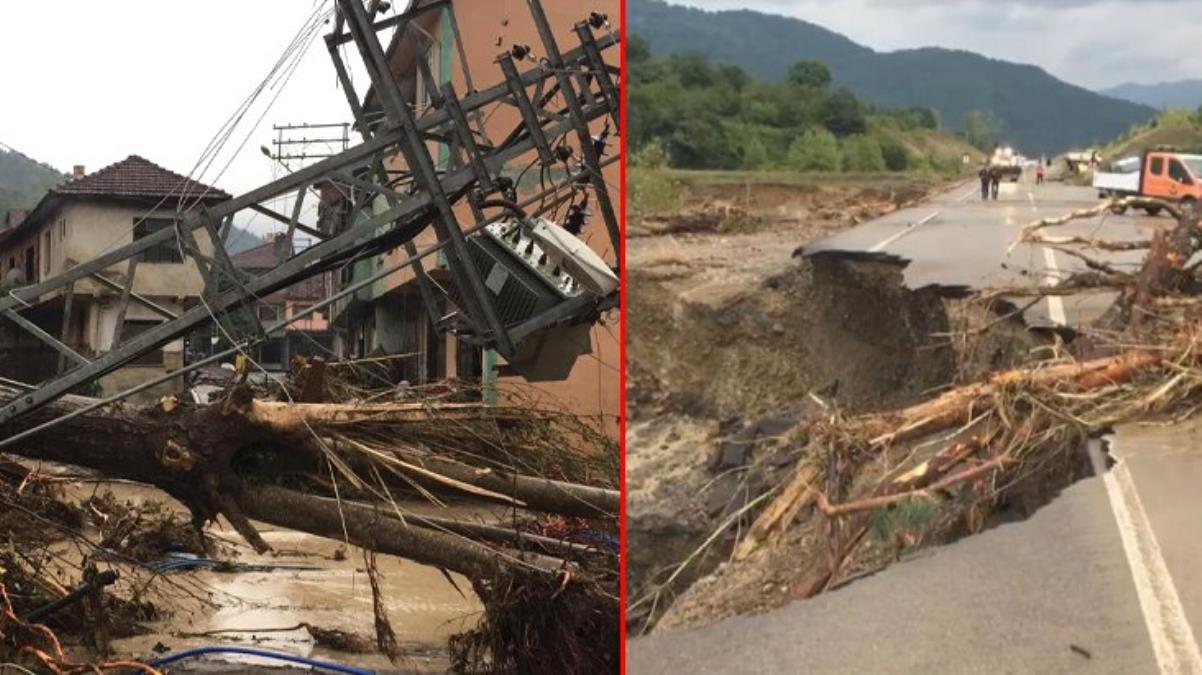Son Dakika: Bartın'da Sel Felaketi! Köprü Ve Yollar Çöktü, Konutu