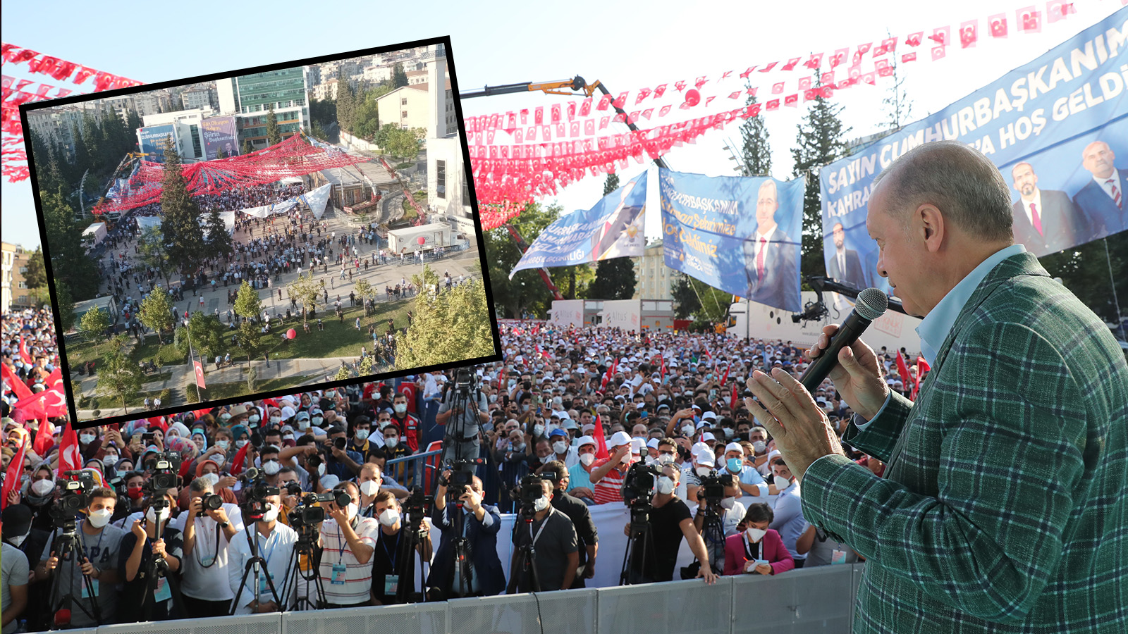 CHP Genel Lider Yardımcısı Öztunç, Erdoğan'ın Kahramanmaraş mitinginin fotoğrafını paylaştı: Gerçek bu