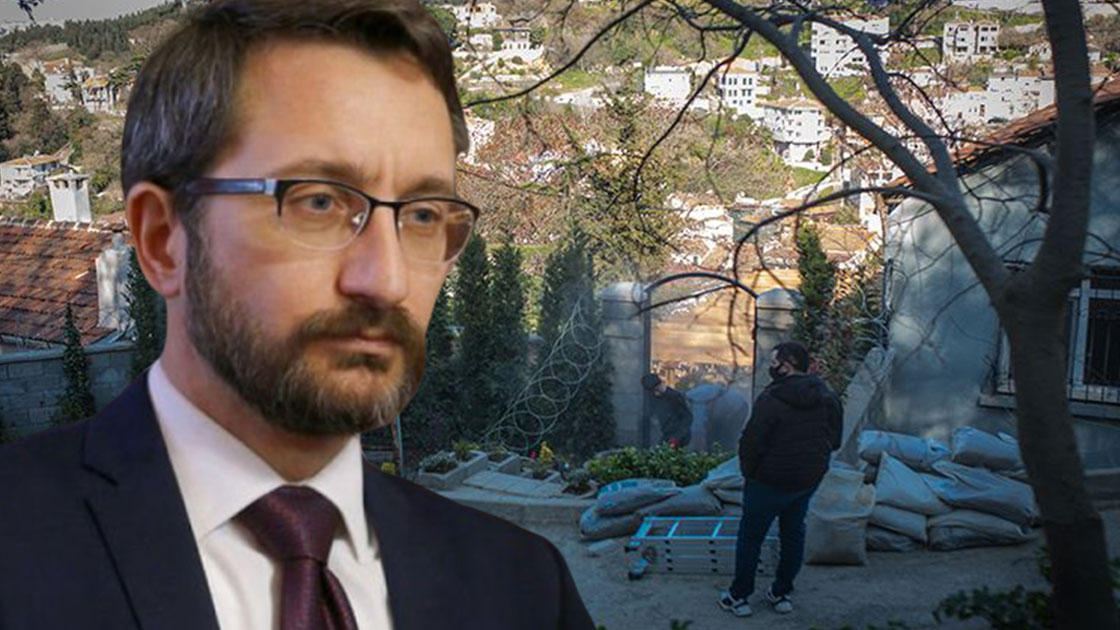 Fahrettin Altun’un Üsküdar’daki yere yaptırdığı şömine ve çardakla ilgili uzman raporu evrakta