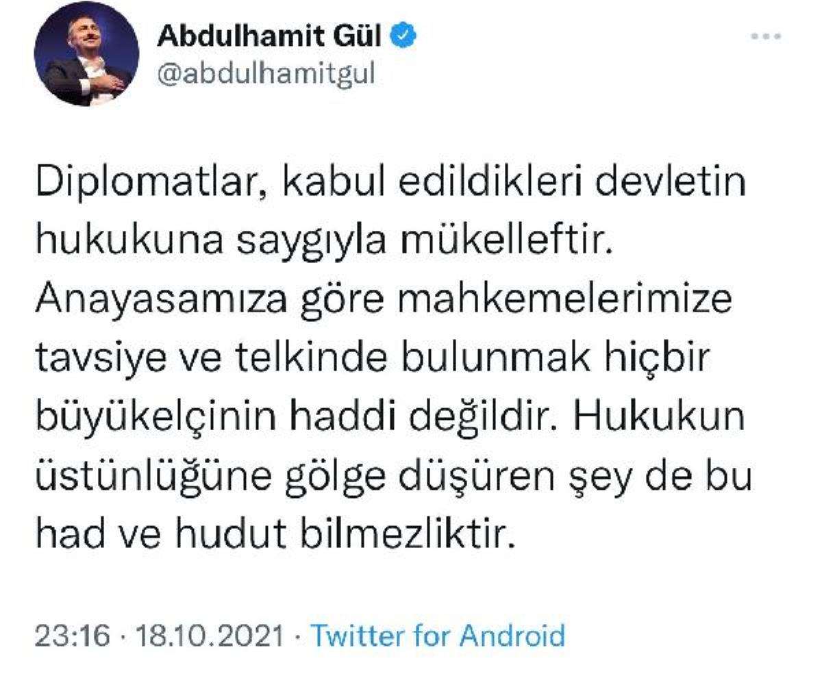 10 büyükelçiliğin 'Osman Kavala' açıklaması reaksiyon çekti (2)