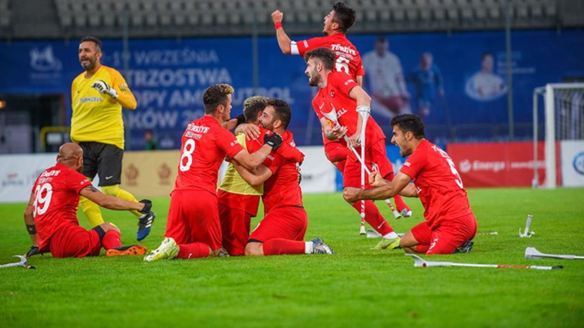 2021 Avrupa Şampiyonası finalinde İspanya'yı 6-0 deviren Ampute Futbol Ulusal Grubu şampiyon oldu