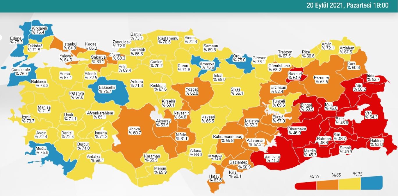 21 Eylül Salı 2021 korona tablosu… Bugünkü corona hadise sayısı açıklandı mı? 21 Eylül koronavirüsten kaç kişi öldü?