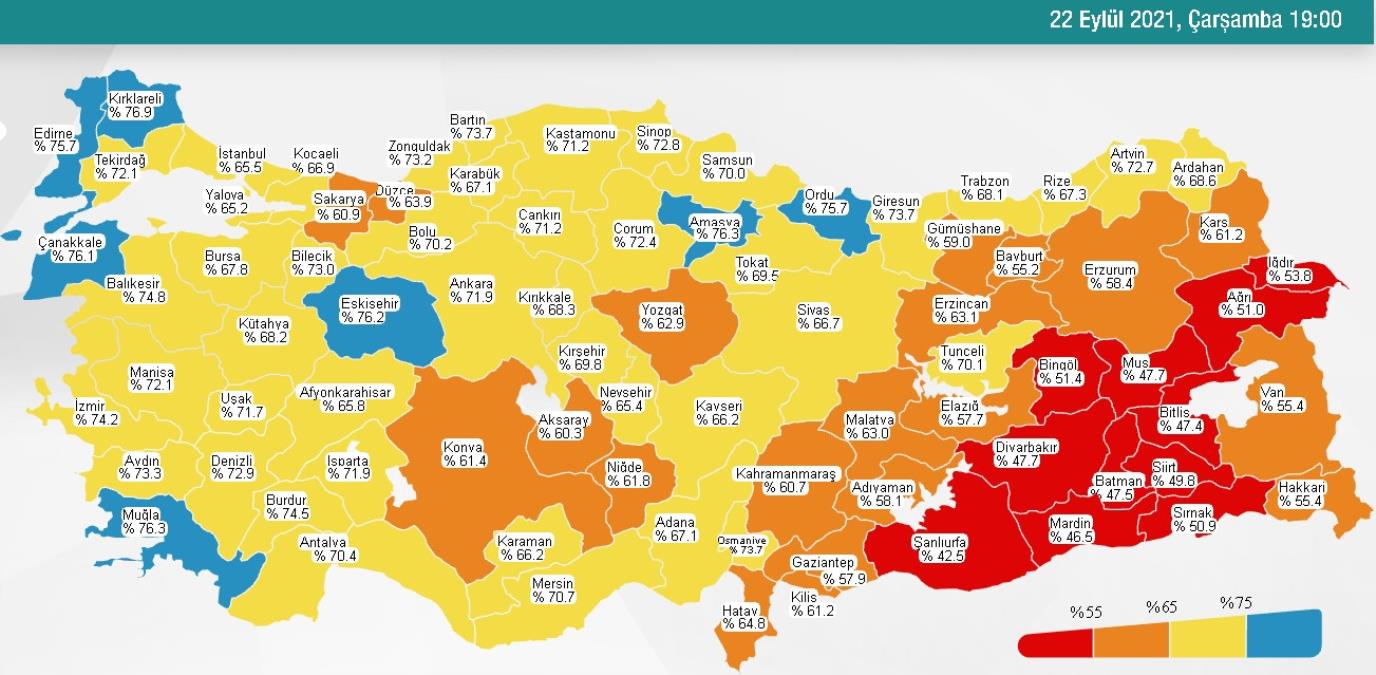 23 Eylül Perşembe 2021 korona tablosu… Bugünkü corona olay sayısı açıklandı mı? 23 Eylül koronavirüsten kaç kişi öldü?