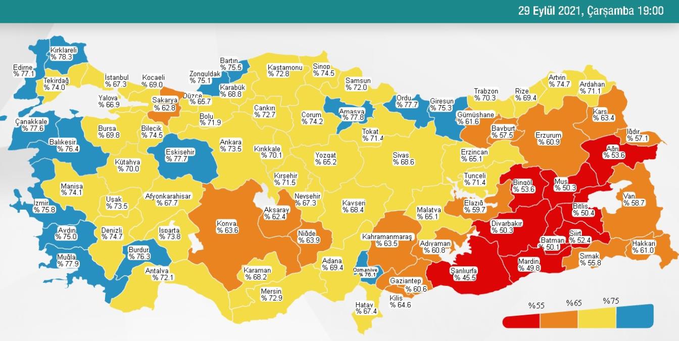 30 Eylül Perşembe 2021 korona tablosu… Bugünkü corona olay sayısı açıklandı mı? 30 Eylül koronavirüsten kaç kişi öldü?