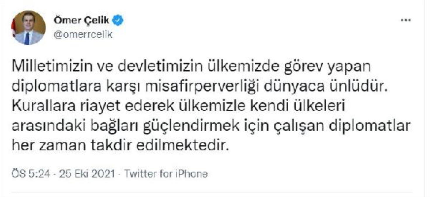 AK Parti Sözcüsü Çelik ve Genel Lider yardımcısı Dağ'dan büyükelçilerle ilgili açıklama