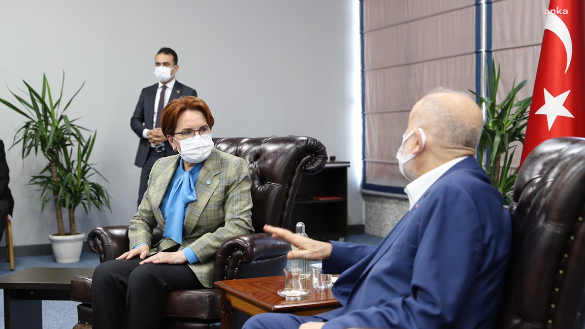 Akşener'den Karamollaoğlu'na taziye ziyareti