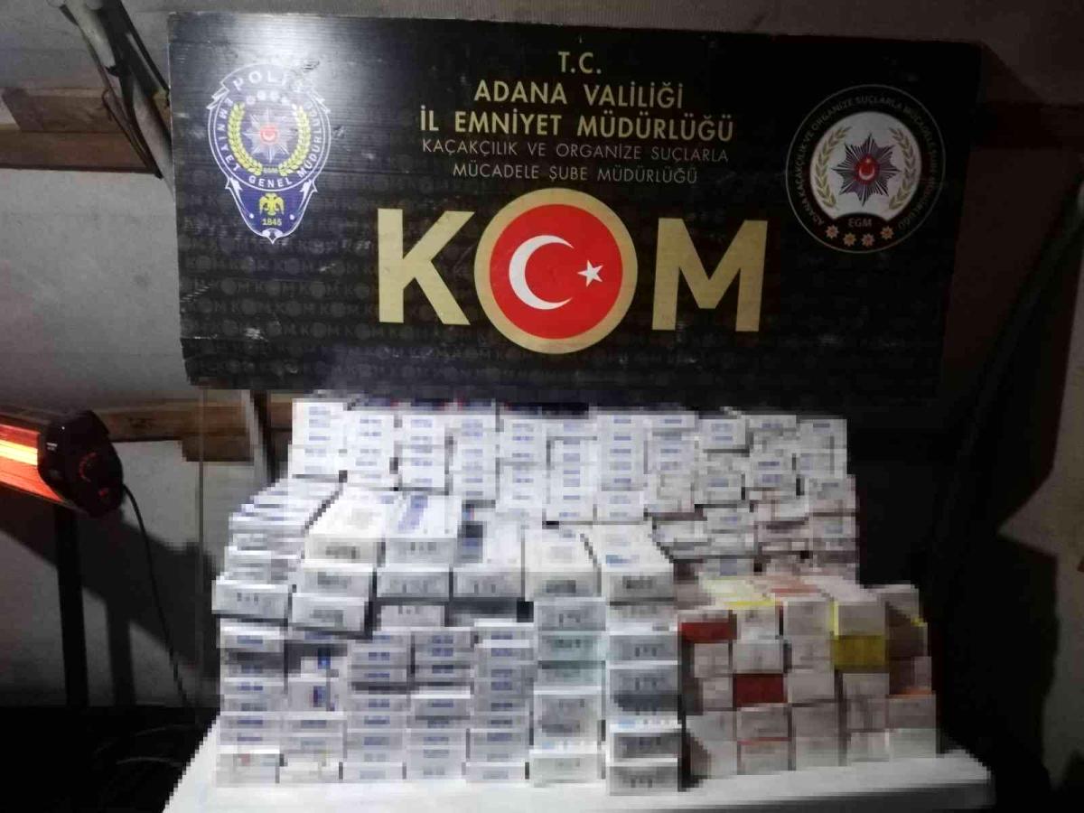 Adana'da un içinden kaçak sigara çıktı