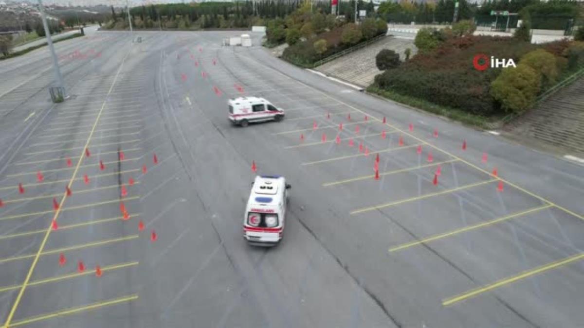 Ambulans şoförlerinin eğitimi nefes kesti