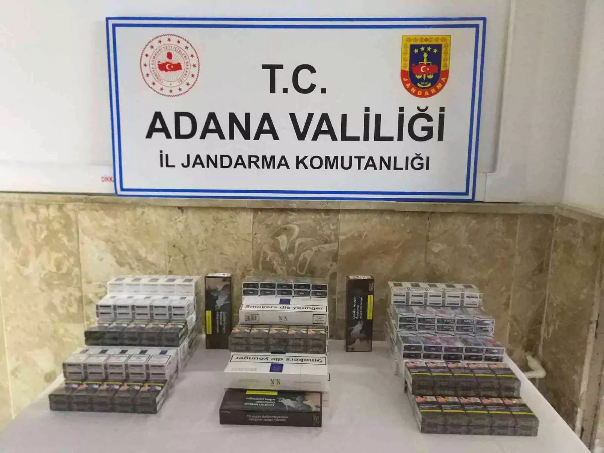 Adana'da 1 milyon 400 bin makaron ele geçirildi