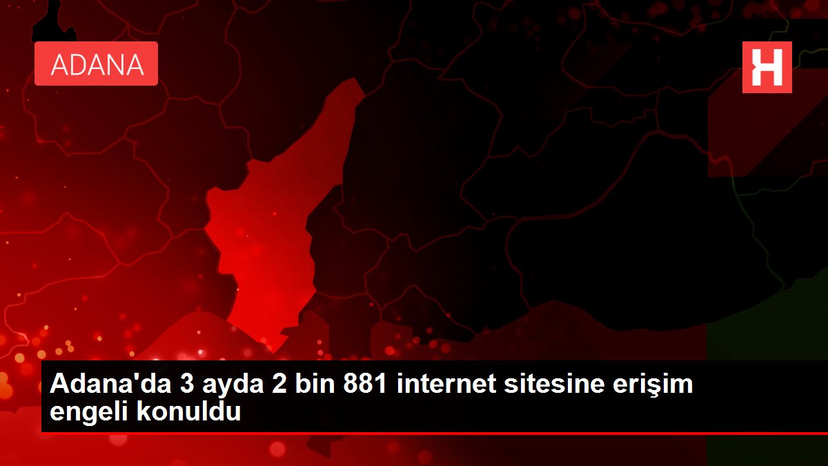 Adana'da 3 ayda 2 bin 881 internet sitesine erişim mahzuru konuldu