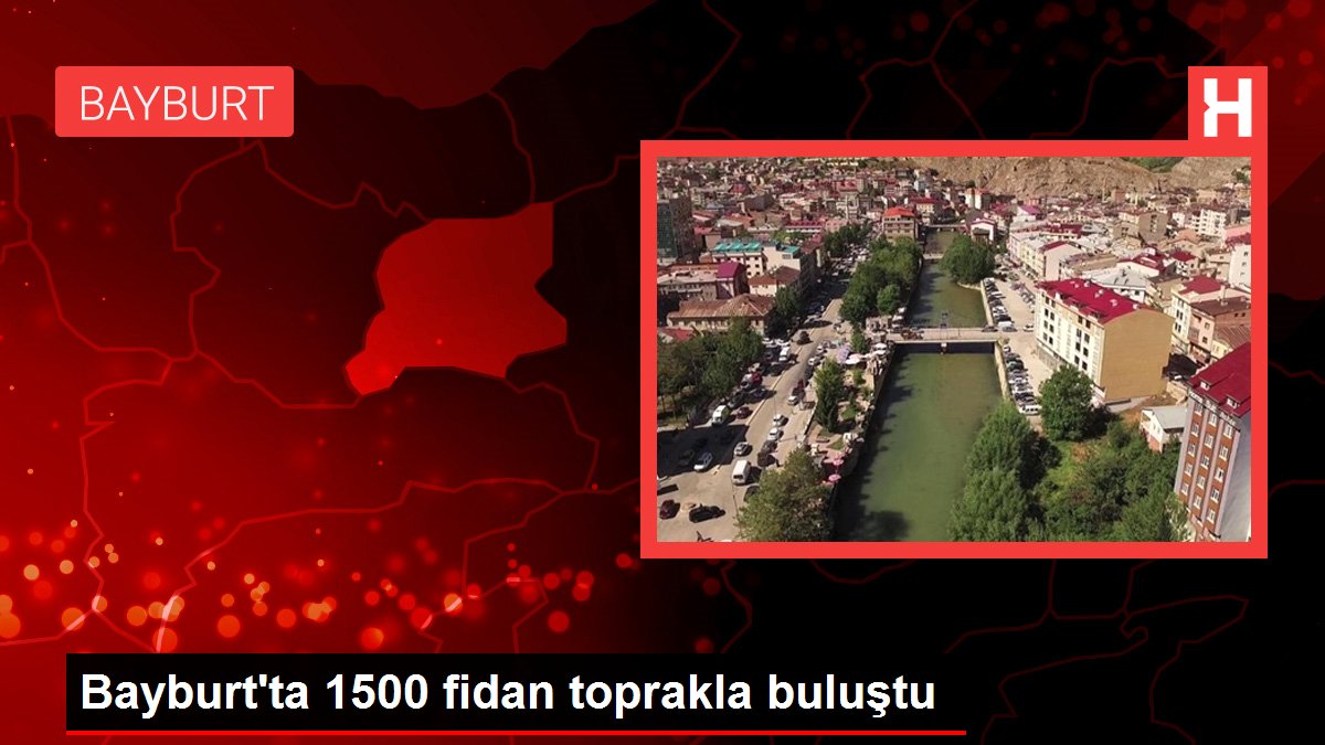 Bayburt'ta 1500 fidan toprakla buluştu