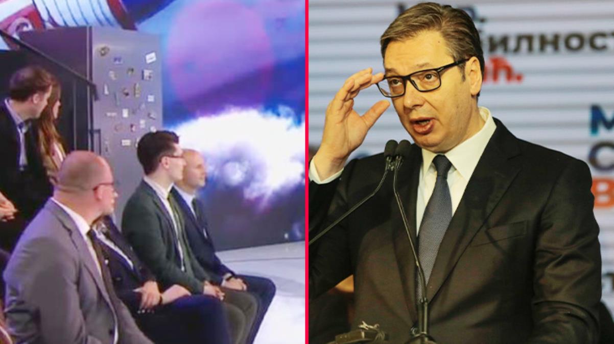 Canlı yayında buzdolabının içinden çıkan Aleksandar Vucic, Sırbistan'da bir sefer daha cumhurbaşkanı seçildi