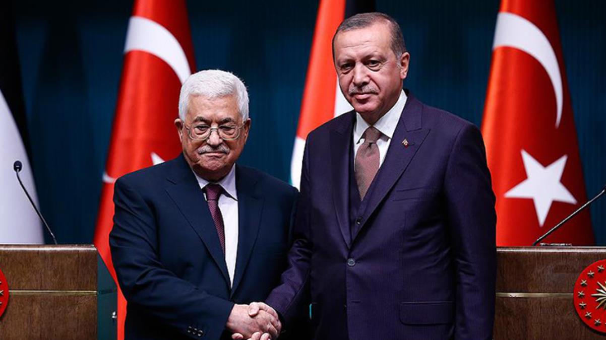 Cumhurbaşkanı Erdoğan, Filistin Devlet Lideri Mahmud Abbas ile görüştü