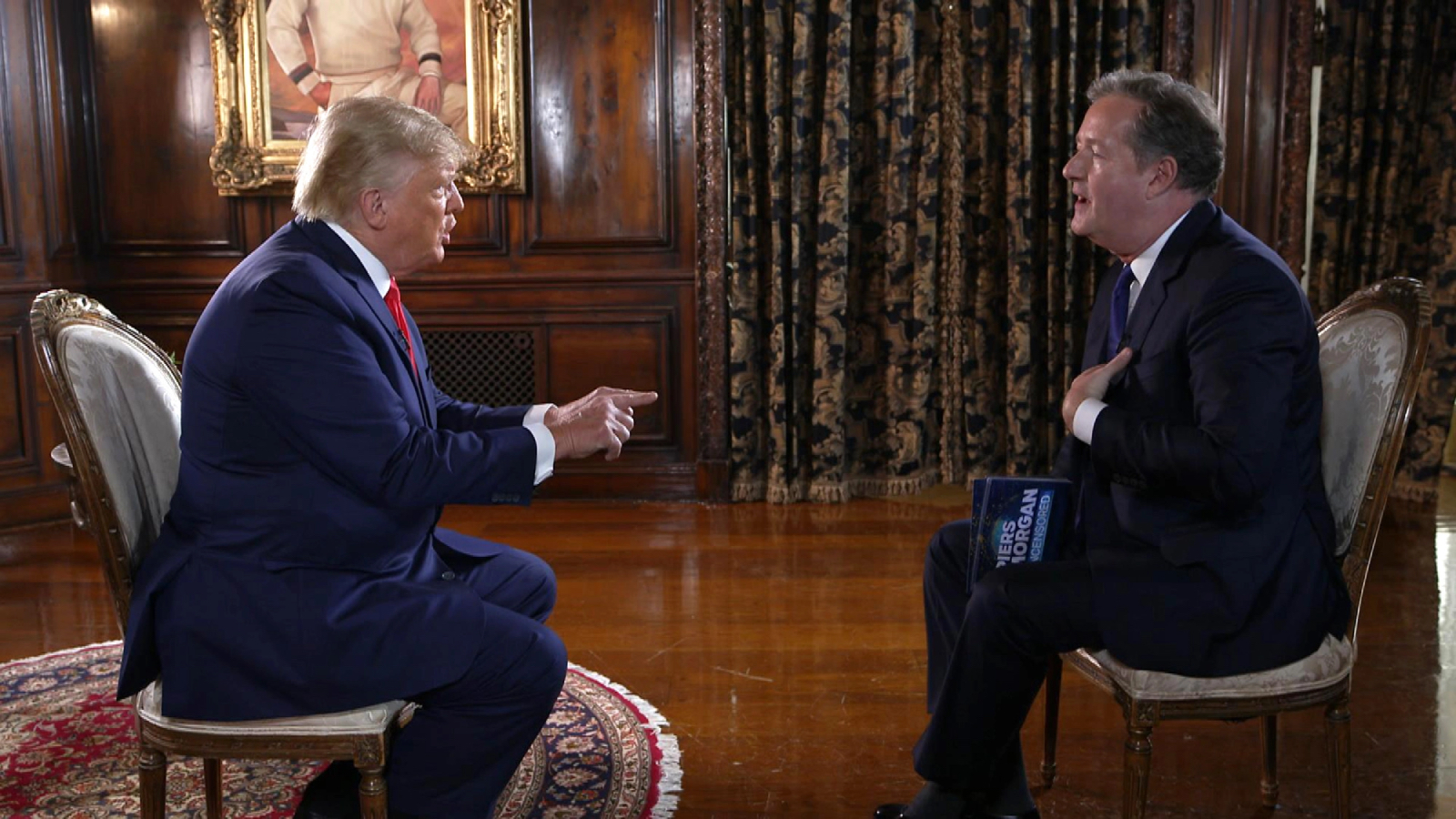 Donald Trump, 2020 Başkanlık seçimi soruları üzerine gerildi; Piers Morgan'ın yeni programını terk etti