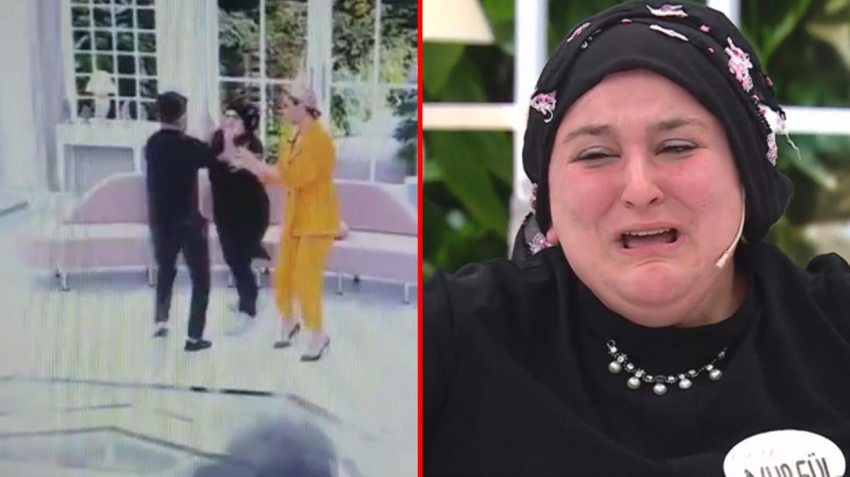 Esra Erol'un canlı yayınında olay çıktı! Öfkeli adam, canlı yayında eski karısına şiddet uyguladı