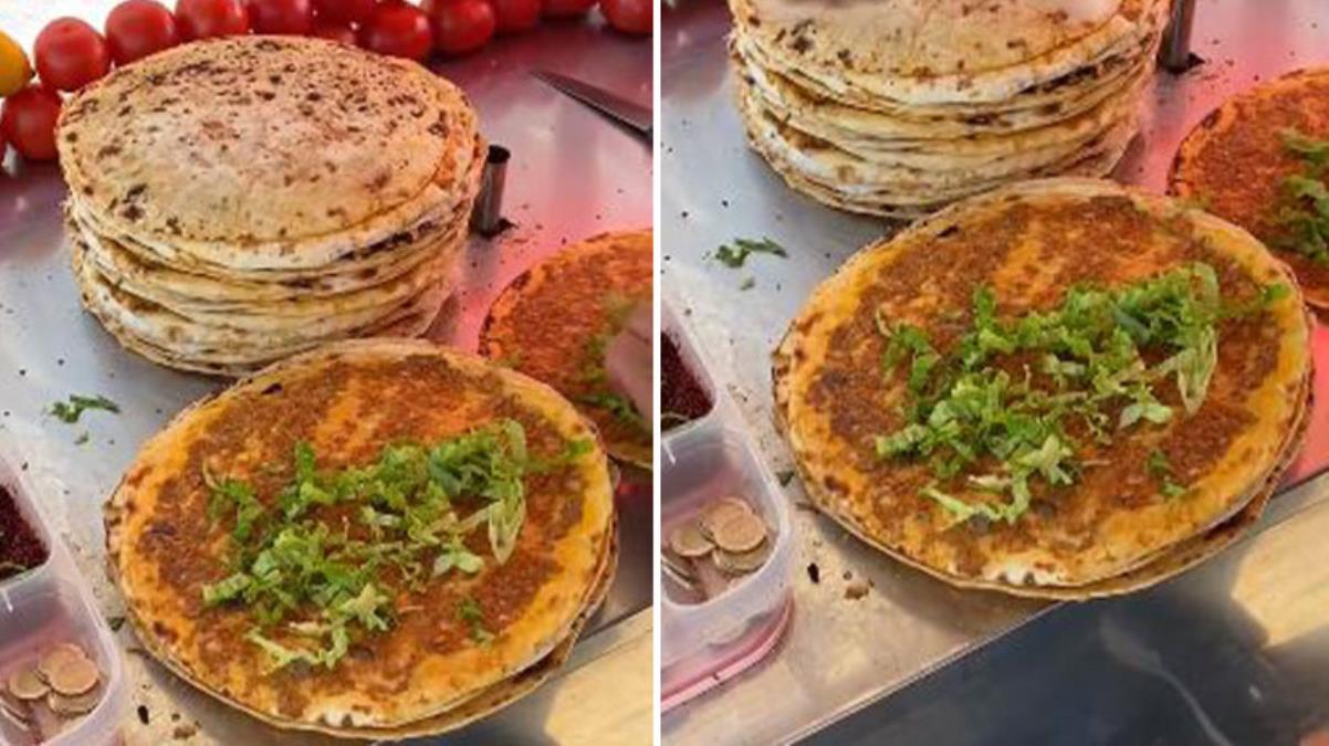 2 TL'ye satılan lahmacun, toplumsal medyanın gündemine oturdu: Vallahi çok hoştu