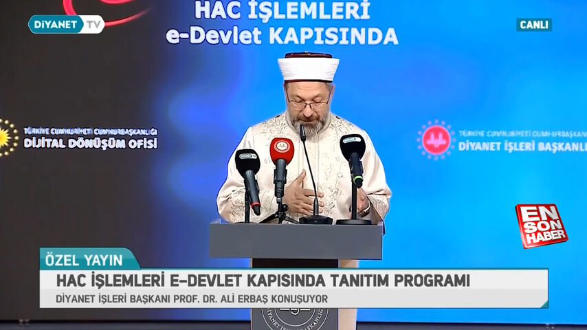 Ali Erbaş: Hac işlemleri artık e-Devlet üzerinden yapılabilecek