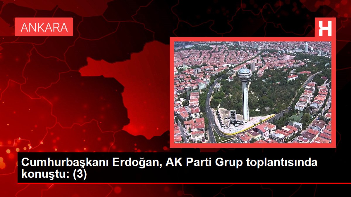 Cumhurbaşkanı Erdoğan, AK Parti Küme toplantısında konuştu: (3)