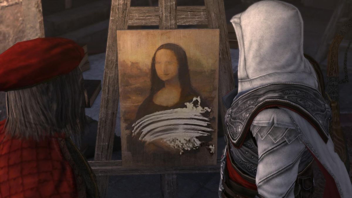 Taarruza uğrayan Mona Lisa tablosuna Ubisoft Türkiye'den açıklama