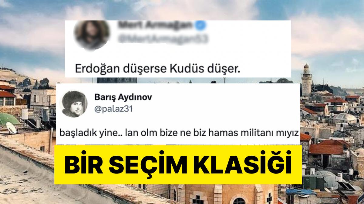 AKP'li Muhabirin "Erdoğan Düşerse Kudüs Düşer" Paylaşımına Gelen Mizah Dolu Yorumlar