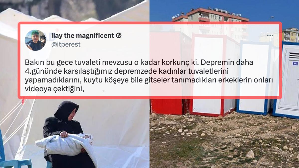 Çadır Kentlerde Yaşayan Depremzede Bayanlarla İlgili Ortaya Atılan Skandal Savlar Pes Dedirtti!