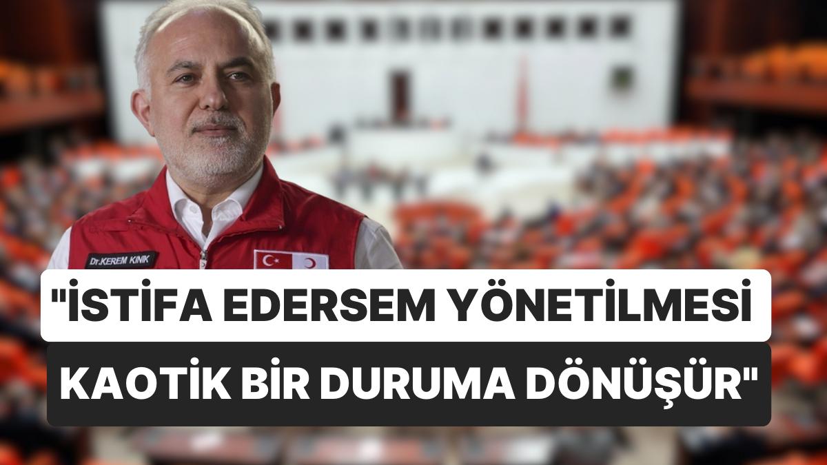 Çadır Satışı Sorulan Kızılay Lideri Kerem Kınık: "İstifa Edersem Kaotik Bir Duruma Dönüşür"