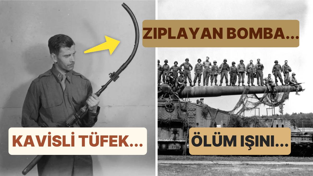 Daha Fazla Kullanılsalardı Dünya Yok Olacaktı! Akıllara Sakinlik Verecek 15 Müthiş Nazi Silahı