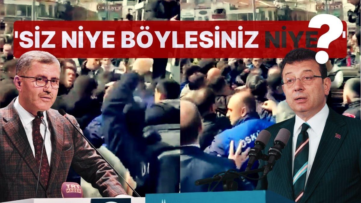 İBB ve Üsküdar Belediyesi Zabıta Grupları Birbirine Girdi! 'Siz Niçin Böylesiniz Niçin?'