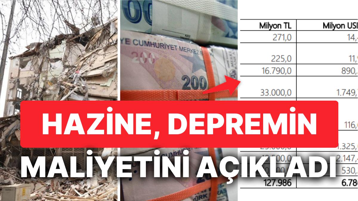 Zelzelenin Bilançosu Resmen Hesaplandı: Türkiye İktisadına Toplam Yükü Hazine Açıkladı