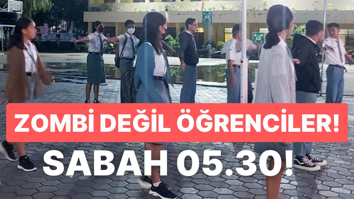 Zombi İstilası! Bu Ülkede Gençler Sabah 5.30'da Okula "Zombi Gibi" Yürüyerek Gidiyor