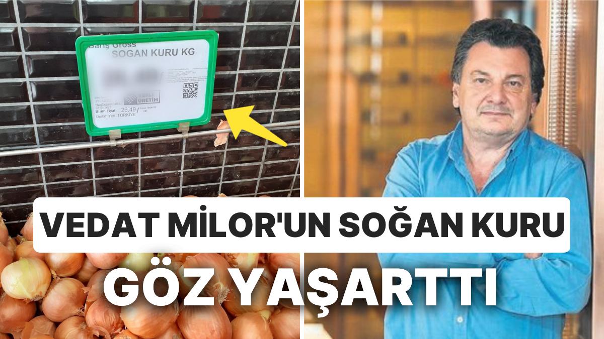 Artırım Şampiyonu Soğan Gündemden Düşmezken Vedat Milor Yeni Tartışma Başlattı