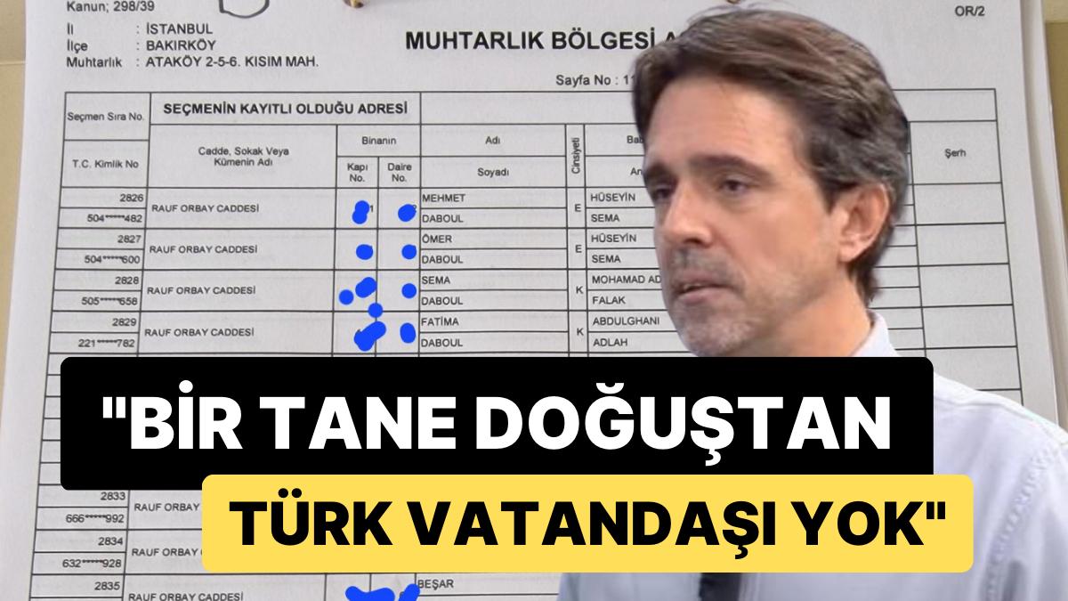 Gazeteci Timur Soykan Paylaştı: "Seçmen Listesinde Bir Tane Doğuştan Türk Vatandaşı Yok"