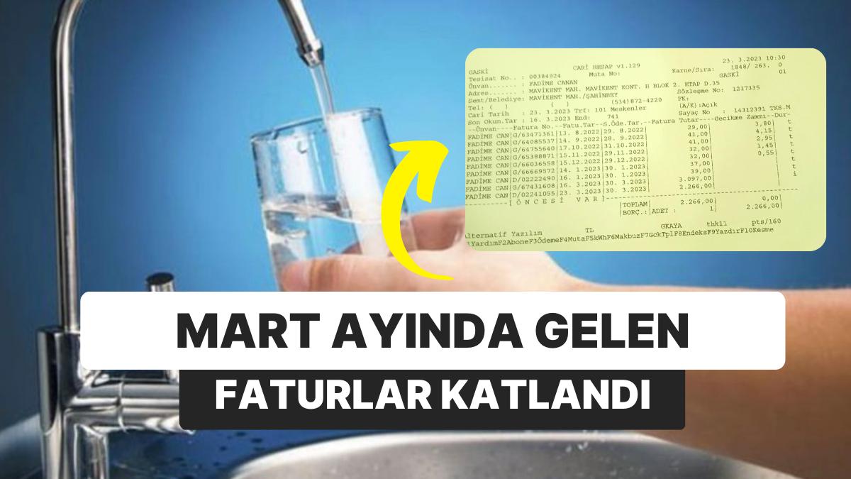 Gaziantep'te Su Faturası Sarsıntısı