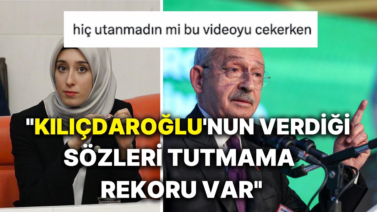 AK Partili Milletvekili Rümeysa Kadak, CHP'ye ve Kılıçdaroğlu'na Yönelik Kelamlarıyla Büyük Tartışma Yarattı!