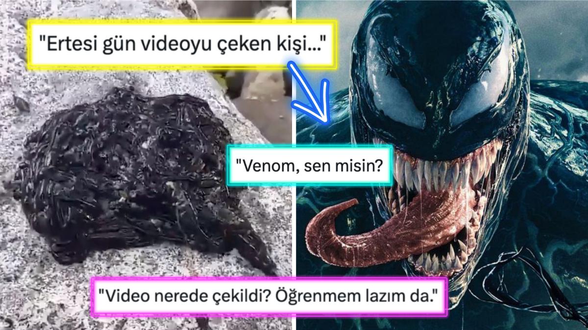 Dehşet Sinemalarından Fırlamış Üzere Duran 'Venom' Gibisi Solucanın Enteresan Manzaraları Viral Oldu!