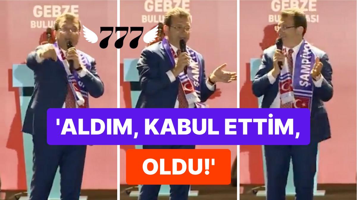 Gebze Mitinginde Konuşan Ekrem İmamoğlu'nun 777 Manifesti Beğeni Topladı!