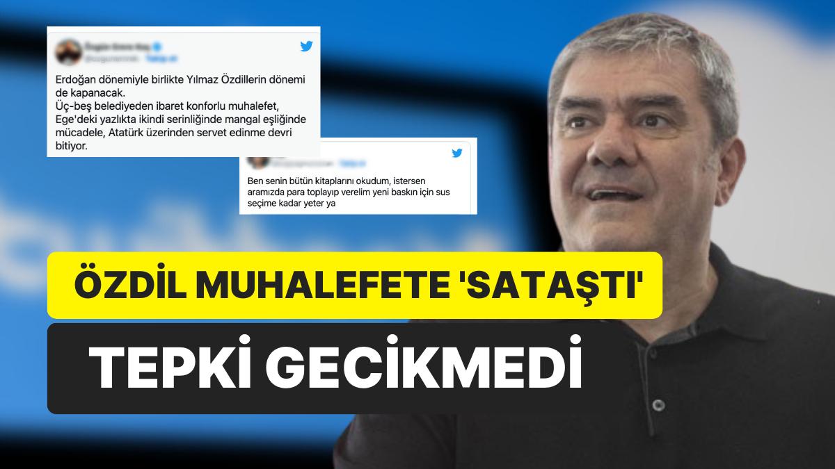 İzmir Mitingi Öncesi Muhalefeti Amaç Alan Yılmaz Özdil, Gündem Oldu