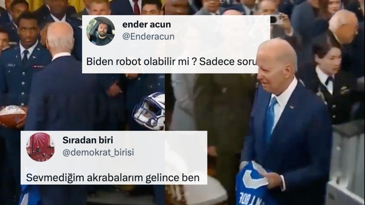 Joe Biden'ın Hareketleri Gündemde: Hediyeyi Aldı, Gerisini Dönüp Uzaklaştı