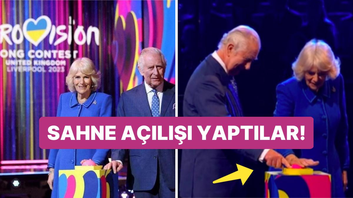 Kral Charles ve Kraliçe Camilla Liverpool'da 2023 Eurovision Sahnesinin Açılışını Yaptı