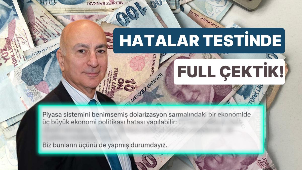 Mahfi Eğilmez'in İktisat Siyasetinde Kusurlar Testinde Full Çektik!