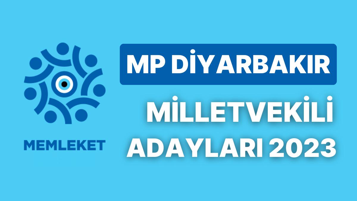 MP Diyarbakır Milletvekili Adayları 2023: Memleket Partisi Diyarbakır Milletvekili Adayları Kimdir?