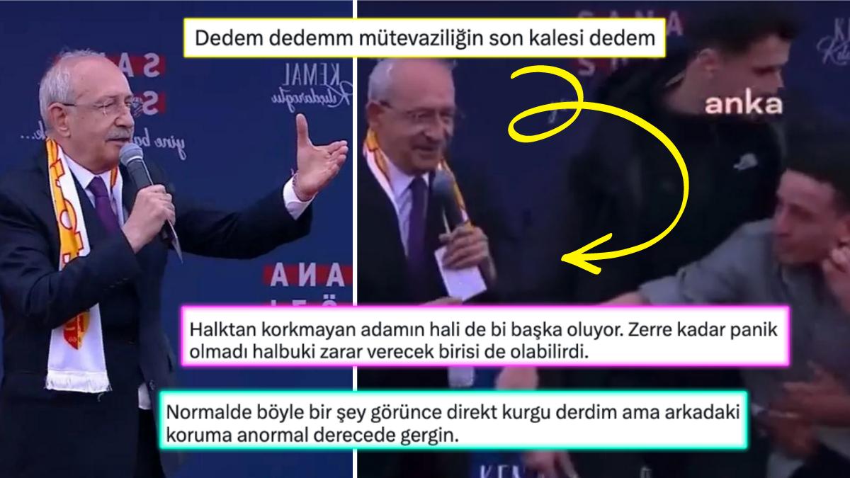 Muhafazaları Müdahale Etti: Kılıçdaroğlu, Sahneye Atlayan Gence Verdiği Reaksiyonla Gündem Oldu!