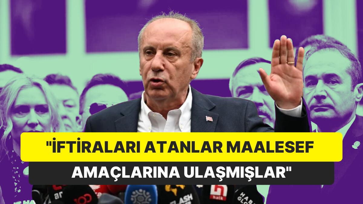 Muharrem İnce'den Çekilme Sonrası Partili Gençlere Mektup: "İftiraları Atanlar Maalesef Gayelerine Ulaşmışlar"