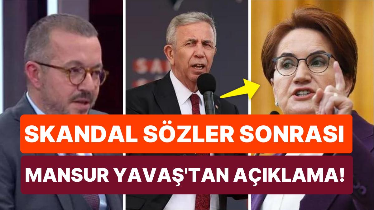 Onur Erim'in A Haber Canlı Yayınında Meral Akşener İçin Sarf Ettiği Skandal Kelamlara Mansur Yavaş'tan Tepki!