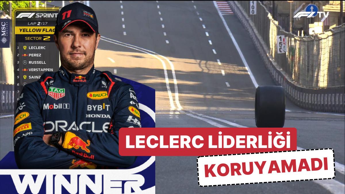 Tarihin En Sıkıcı Azerbaycan Yarışı: Tsunoda'nın Yengeç Üzere Gittiği Sprint Yarışının Galibi Sergio Perez Oldu